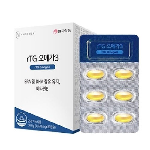 안국약품 rTG 오메가3 1020mg 30캡슐