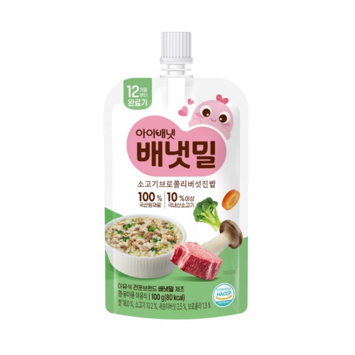 아이배냇 배냇밀 완료기 소고기브로콜리버섯진밥 100g