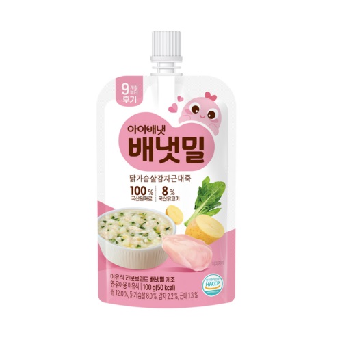아이배냇 배냇밀 후기 닭가슴살감자근대죽 100g