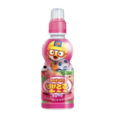 팔도 뽀로로 복숭아맛 235ml