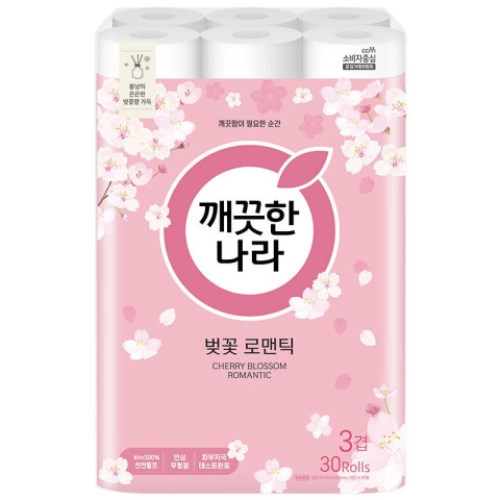 깨끗한나라 벚꽃 로맨틱 27m (30롤)