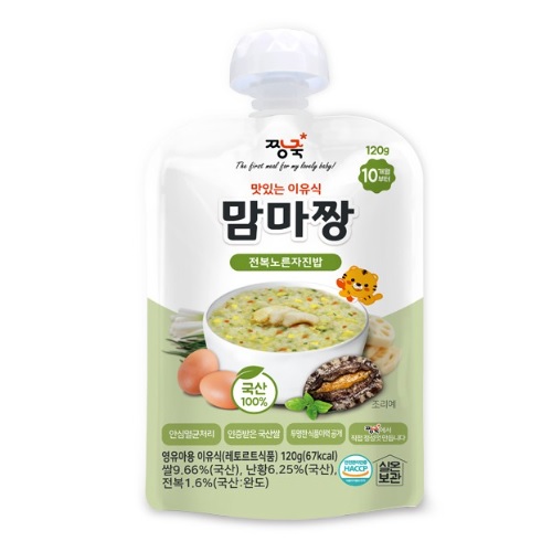 짱죽 맘마짱 전복노른자진밥 120g