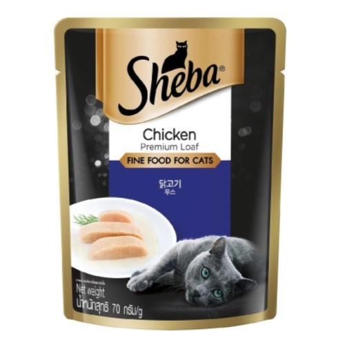 쉬바 간식 파우치 닭고기 무스 70g