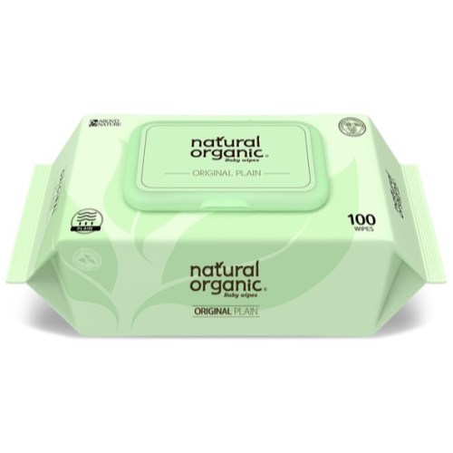 네츄럴오가닉 오리지널 플레인 물티슈 스마트 캡형 100매