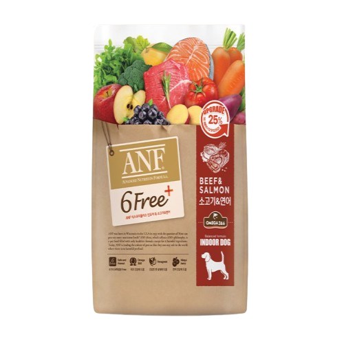ANF 독 6 Free 플러스 인도어 소고기&연어 1.6kg