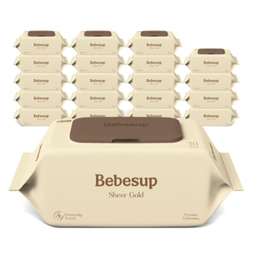 베베숲 시어골드 물티슈 캡형 70매