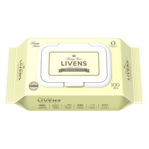 리벤스 오리지널 플러스 도톰한 저자극 아기 물티슈 캡형 100매