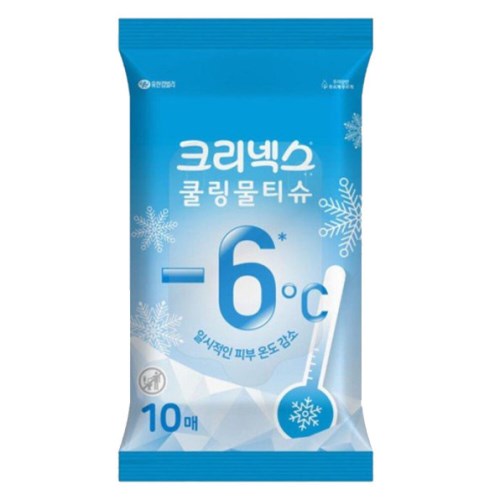 크리넥스 쿨링물티슈 리필형 10매