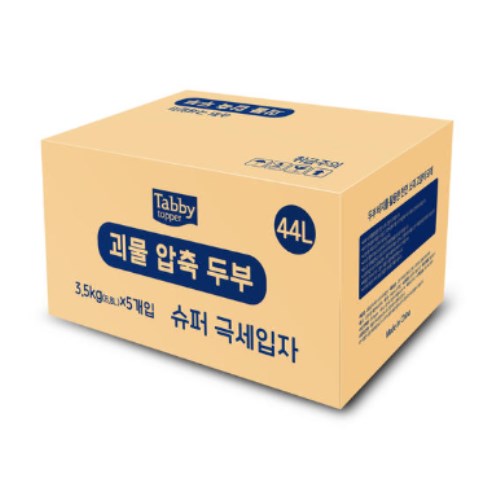 테비토퍼 괴물 압축 두부 슈퍼 극세입자 3.5kg
