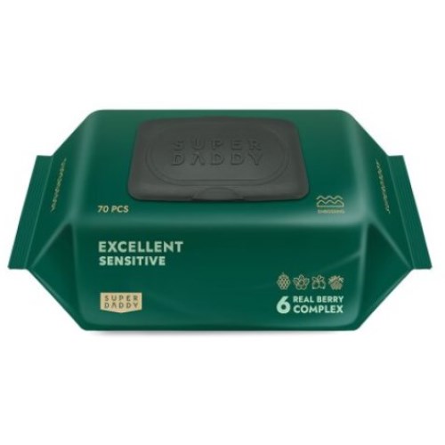 슈퍼대디 엑설런트 82 센시티브 물티슈 캡형 70매