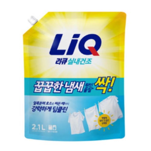 리큐 실내건조 프레쉬 일반용 리필 2.1L