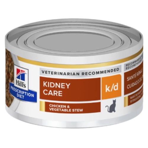 힐스 프리스크립션 다이어트 캣 k/d 키드니 케어 스튜 캔 82g