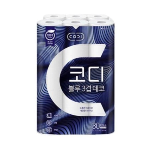 코디 블루 3겹 데코 27m (30롤)