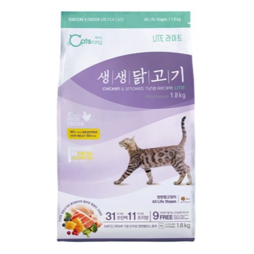 캐츠랑 생생닭고기 라이트 1.8kg