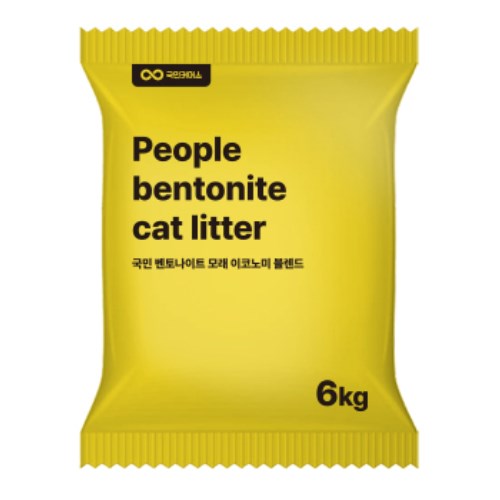 국민커머스 국민 벤토나이트 모래 이코노미 블렌드 6kg