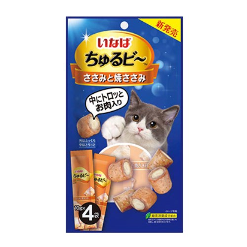 이나바 캣 챠오 츄르비 닭가슴살&구운닭가슴살 QSC-274 40g (10g x 4p)