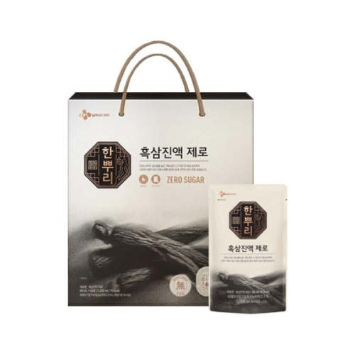 CJ웰케어 한뿌리 흑삼진액 제로 50ml 24포