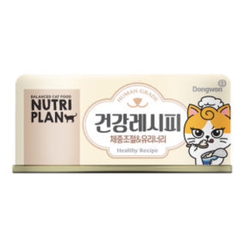 뉴트리플랜 캣 건강레시피 체중조절&유리너리 캔 90g