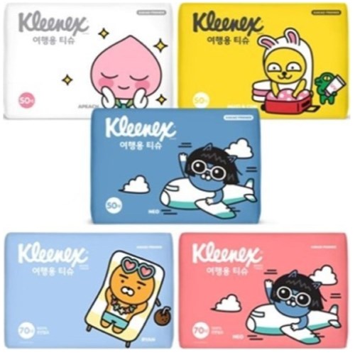 크리넥스 카카오 여행용 티슈 50매