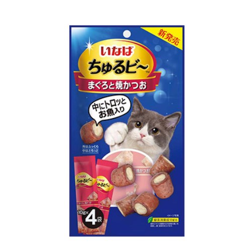 이나바 캣 챠오 츄르비 참치&구운가다랑어 QSC-271 40g (10g x 4p)