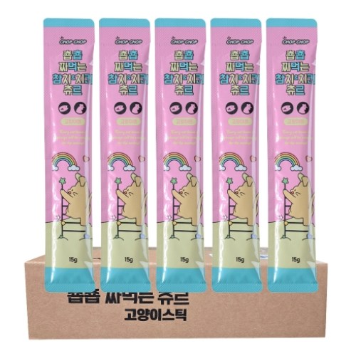 그린펫 춉춉 짜먹는 참치&치킨츄르 15g