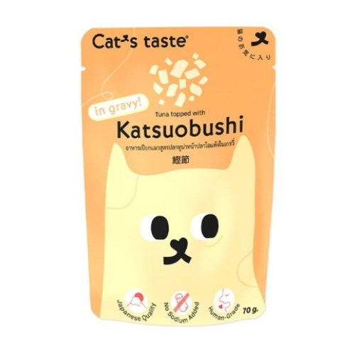 캣츠테이스트 어덜트 가쓰오부시 그레이비 파우치 70g
