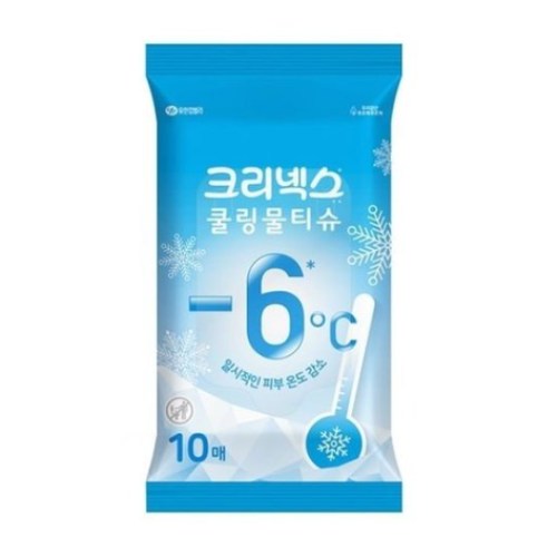 크리넥스 쿨링물티슈 리필형 10매