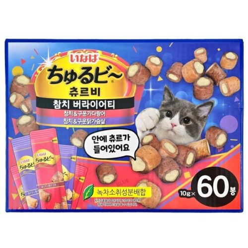 이나바 챠오 츄르비 참치 버라이어티 600g (10g x 60p)