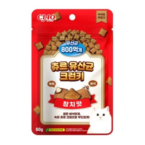 이나바 챠오츄르 유산균 크런키 참치맛 TSC-201K 60g