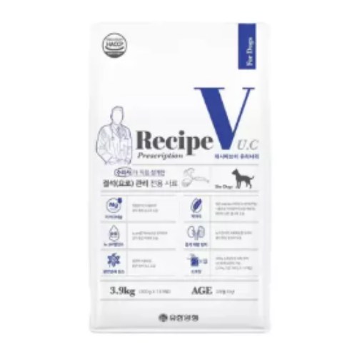 레시피브이 독 유리너리 3.9kg