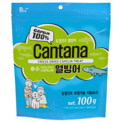 칸타나 동결건조 열빙어 100g