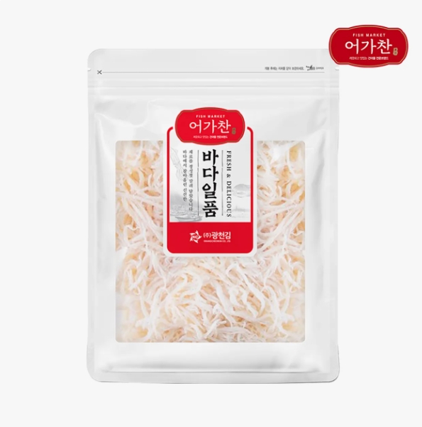어가찬  바다일품 국내가공 백진미채 800g