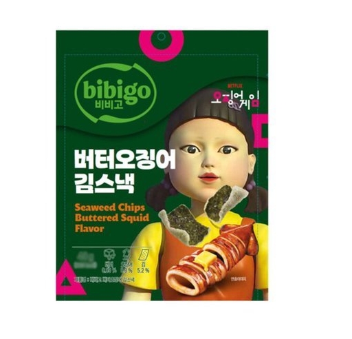 CJ제일제당 비비고 버터오징어 김스낵 40g