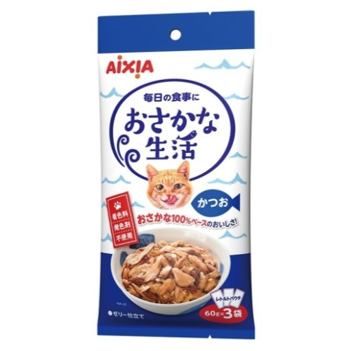 아이시아 생선생활 가다랑어 파우치 OS-11 180g (60g x 3p)