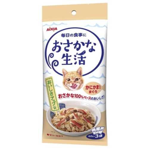 아이시아 생선생활 게맛살이 들어간 참치 파우치 OS-7 180g (60g x 3p)