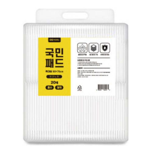 국민커머스 국민패드 이코노미 특대형 100g 20매