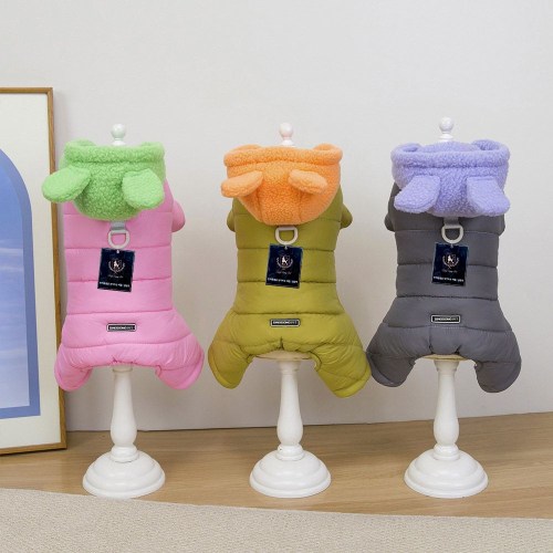 딩동펫 뽀글토끼 똑딱이 올인원 패딩