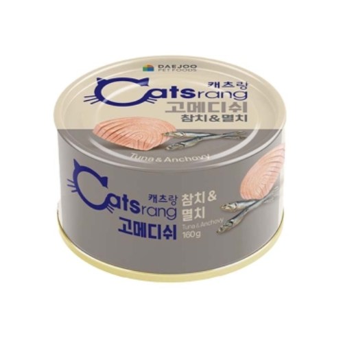 캐츠랑 고메디쉬 참치&멸치 캔 160g