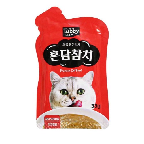테비토퍼 혼담참치 참치오리지널 파우치 33g