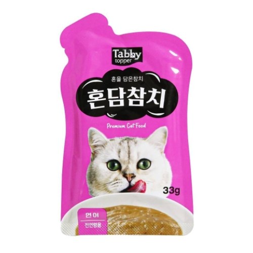테비토퍼 혼담참치 연어 파우치 33g