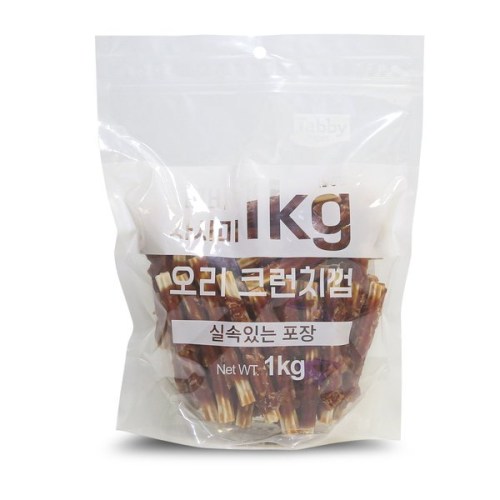 테비토퍼 테비 사사미 오리 크런치껌 1kg