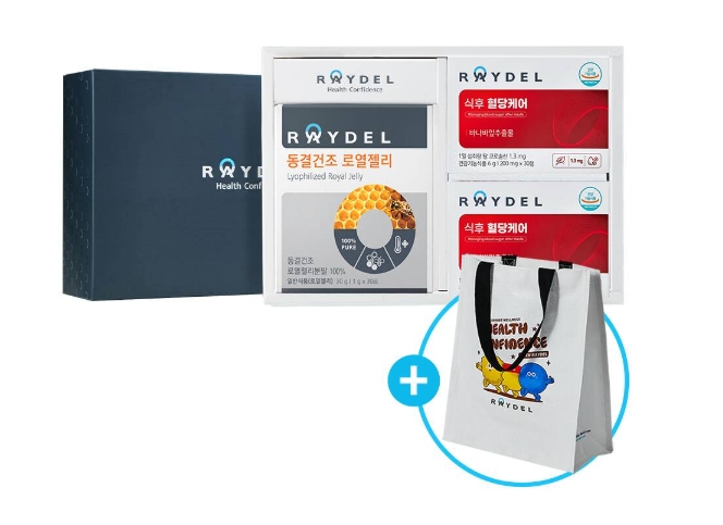 레이델 식후 혈당케어 30정 6박스 + 동결건조 로열델리 30포 1박스 선물세트
