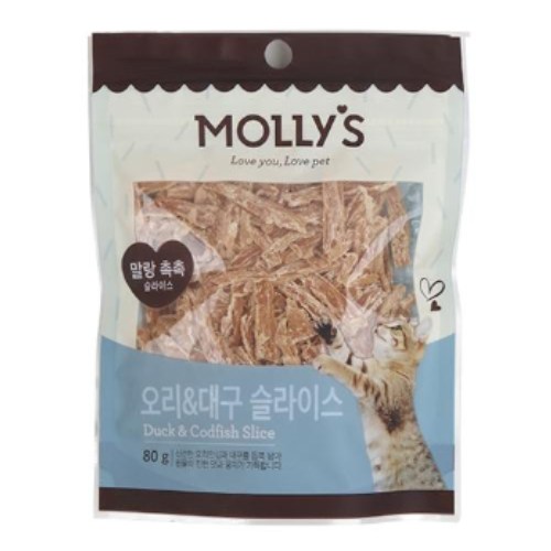 몰리스 오리&대구 슬라이스 80g