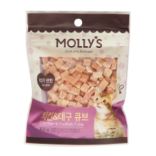 몰리스 치킨&대구 큐브 100g