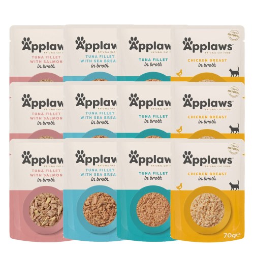 어플라우즈 캣 브로스 콤보 파우치 70g