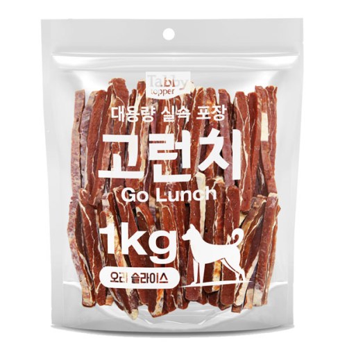 테비토퍼 고런치 오리 슬라이스 1kg