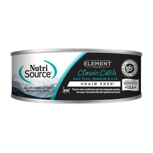 뉴트리소스 캣 엘레멘트 클래식 캐치 그레인프리 캔 155g