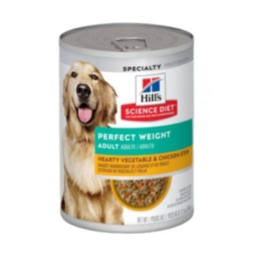 힐스 사이언스 다이어트 독 어덜트 퍼펙트 웨이트 야채치킨 스튜 캔 354g