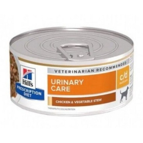 힐스 프리스크립션 다이어트 독 c/d 유리너리 케어 스튜 캔 156g