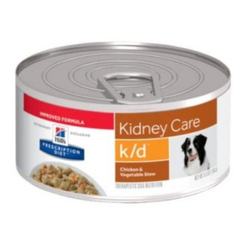 힐스 프리스크립션 다이어트 독 k/d 키드니 케어 스튜 캔 156g